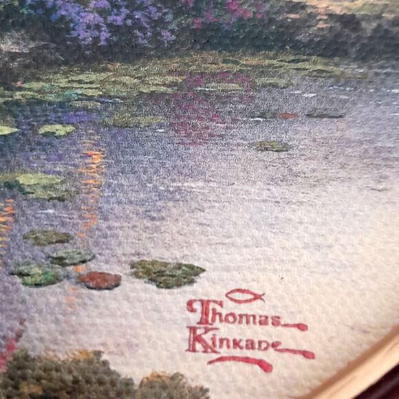 The Bradford Exchange Thomas Kinkrade Home Sweet Home Heart Shape Frame Wall Art - Picture 5 of 16